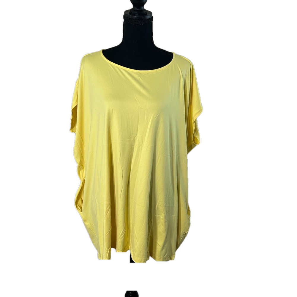 Yana K Women’s Yellow Oversized T-shirt with Pockets